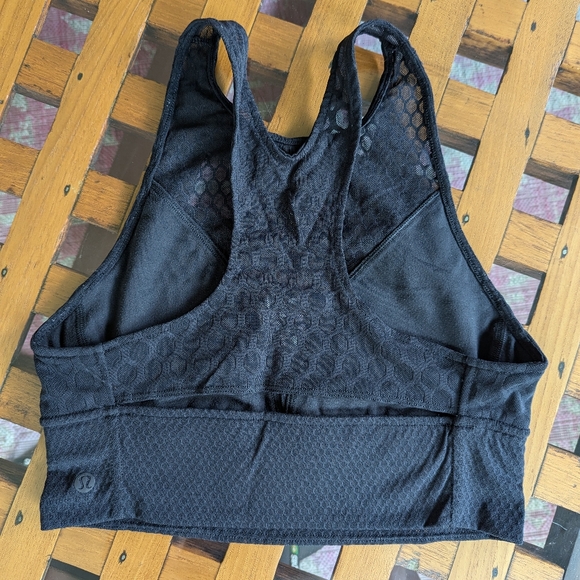 Lululemon Lab Long Line High Neck Mesh Bra - Picture 3 of 6